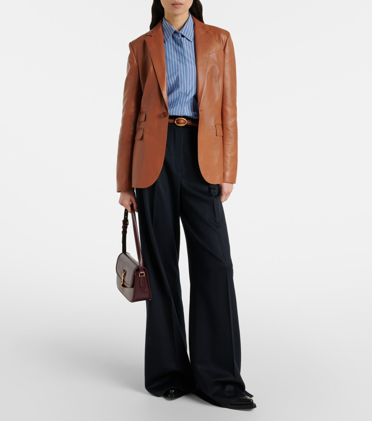Ralph Lauren Collection Parker leather blazer