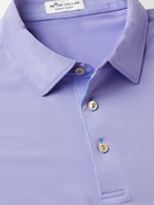 Peter Millar - Jubilee Striped Tech-Jersey Golf Polo Shirt - Purple