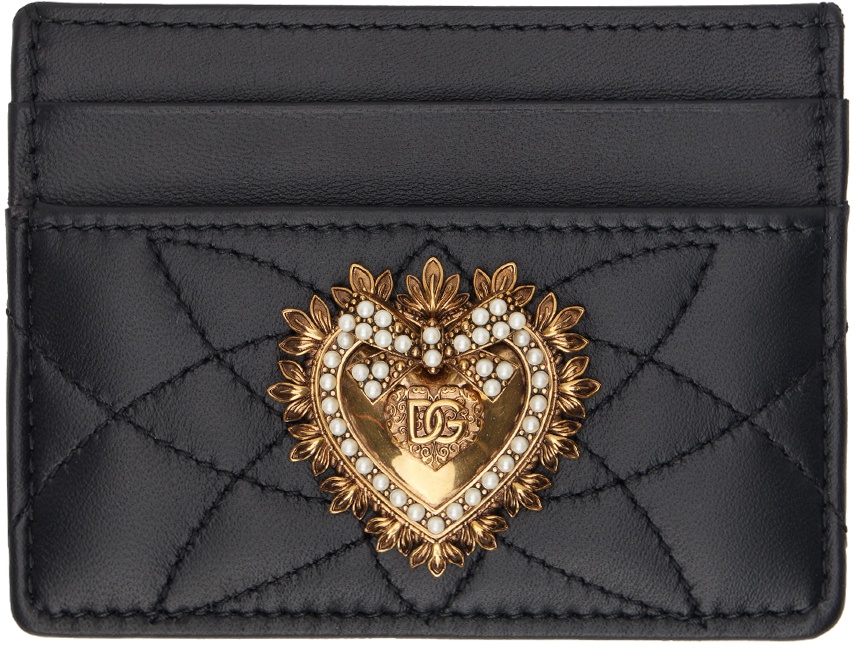 DOLCE & GABBANA - Logo Leather Credit Card Case Dolce & Gabbana