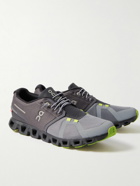 ON - Cloud 5 Rubber-Trimmed Recycled Mesh Running Sneakers - Gray