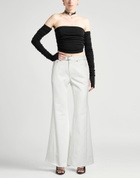 Sacai Womens Jeans in White