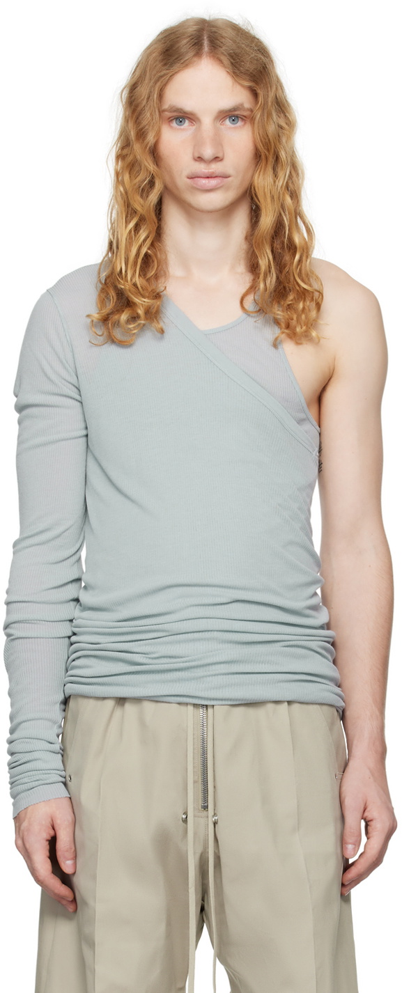 Rick Owens Blue Porterville Ziggy Banana Tank Top Rick Owens
