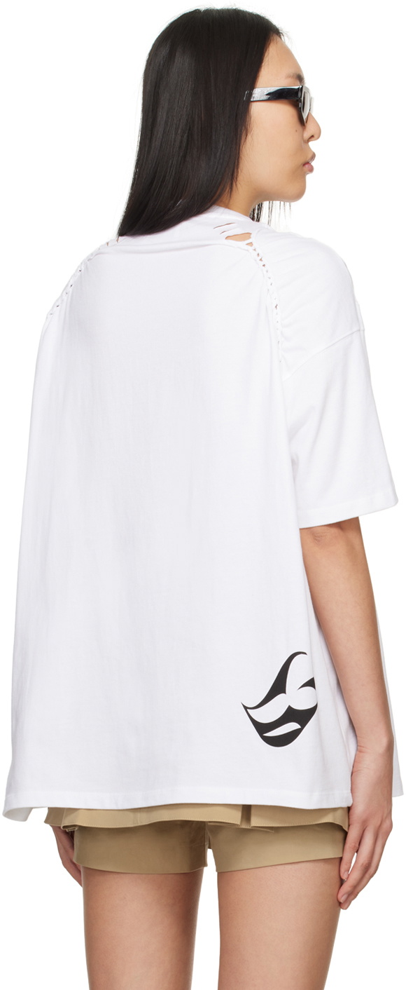 lesugiatelier White Cutout T-Shirt