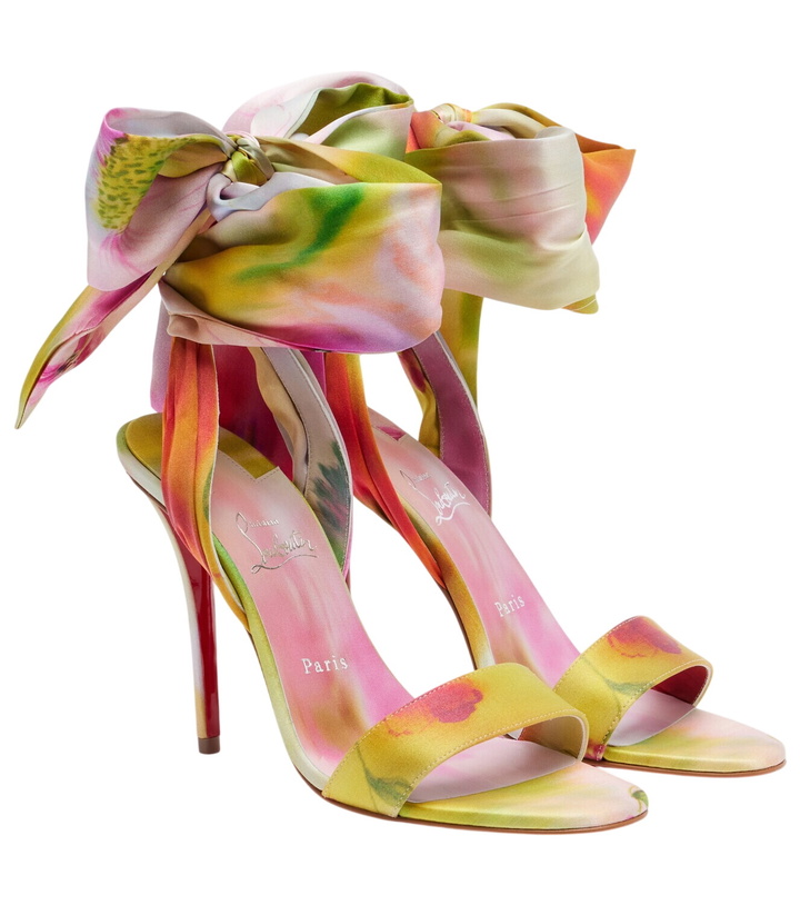 Photo: Christian Louboutin Miss Z Sandal Du Désert satin sandals