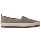 Mulo - Suede Espadrilles - Gray