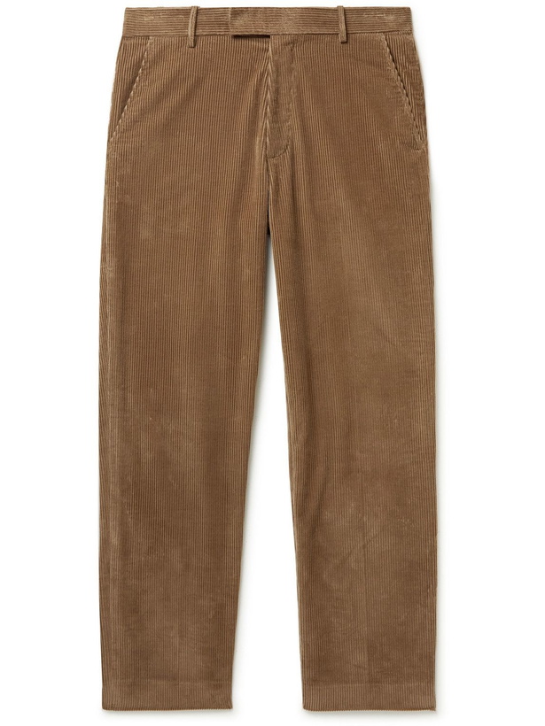 Photo: The Row - Elijah Cotton-Corduroy Trousers - Brown