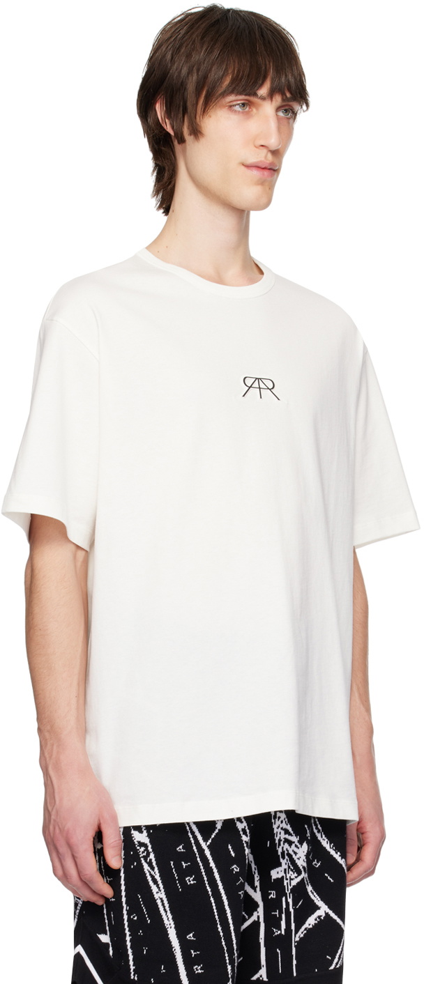 RTA White Embossed T-Shirt