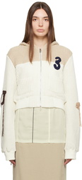 Kijun Beige Patch Hoodie