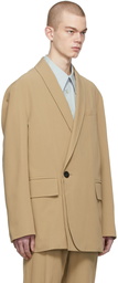 Wooyoungmi Beige Shawl Collar Blazer