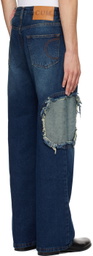 Edward Cuming Blue Circle Window Jeans