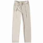 SOPHNET. Men's Belted Tapered Pant in Light Grey