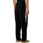 Doublet Black Lined Chaos Embroidery Lounge Pants