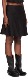 OUR LEGACY Black Girdle Miniskirt