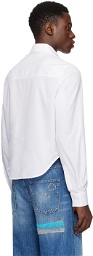 Marni White Cropped Long Sleeve Shirt