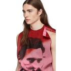 Raf Simons Pink and Red Multilayered T-Shirt
