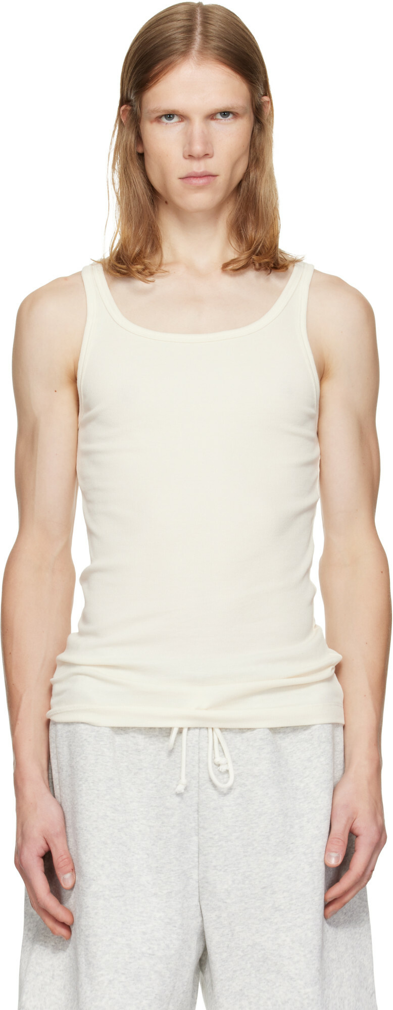 SKIMS Three-Pack Multicolor SKIMS Cotton Rib Tank Tops