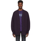 Dsquared2 Purple Melange Cardigan