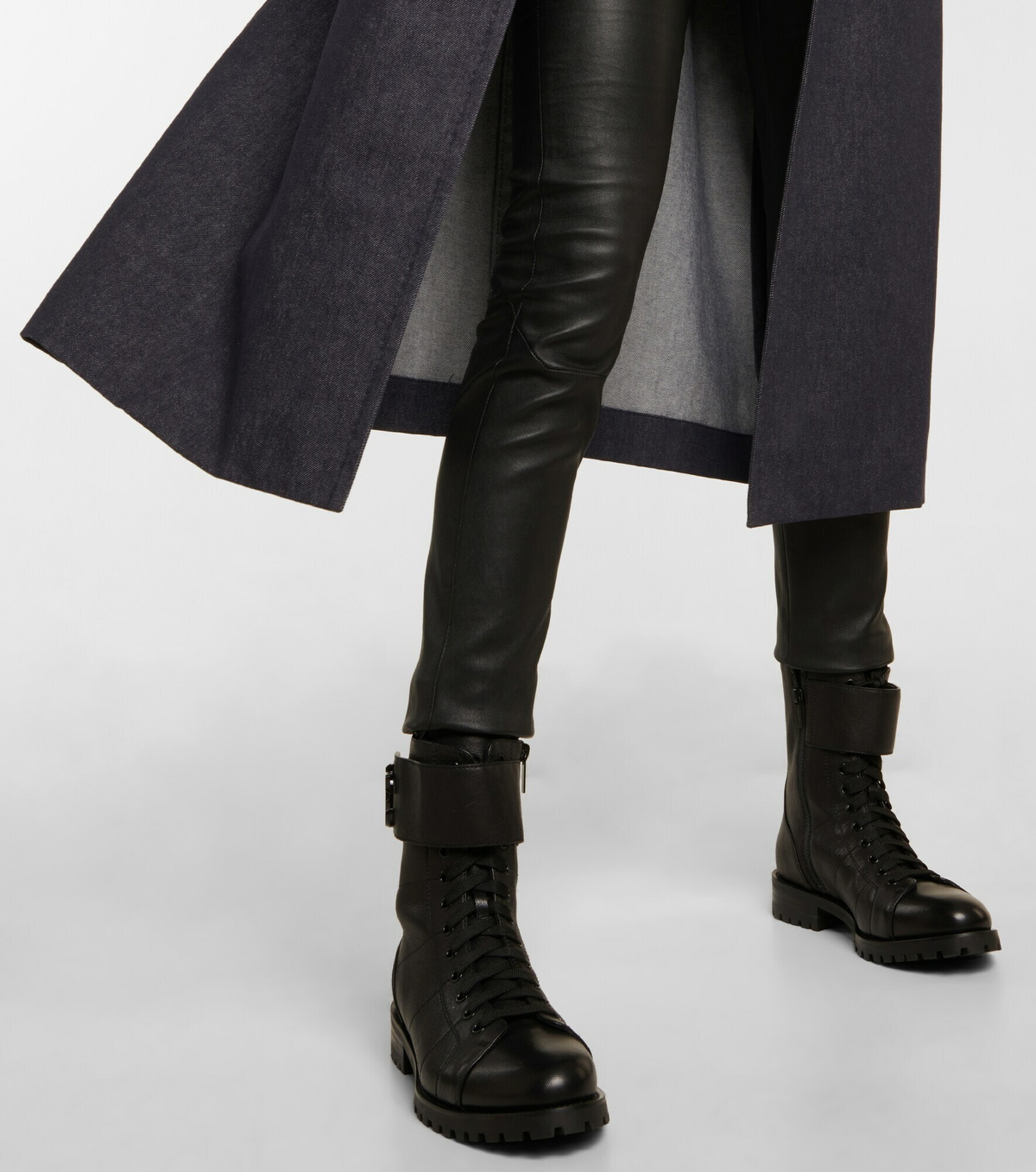 Jimmy Choo Blue Fabric Ankle Boots main image 0