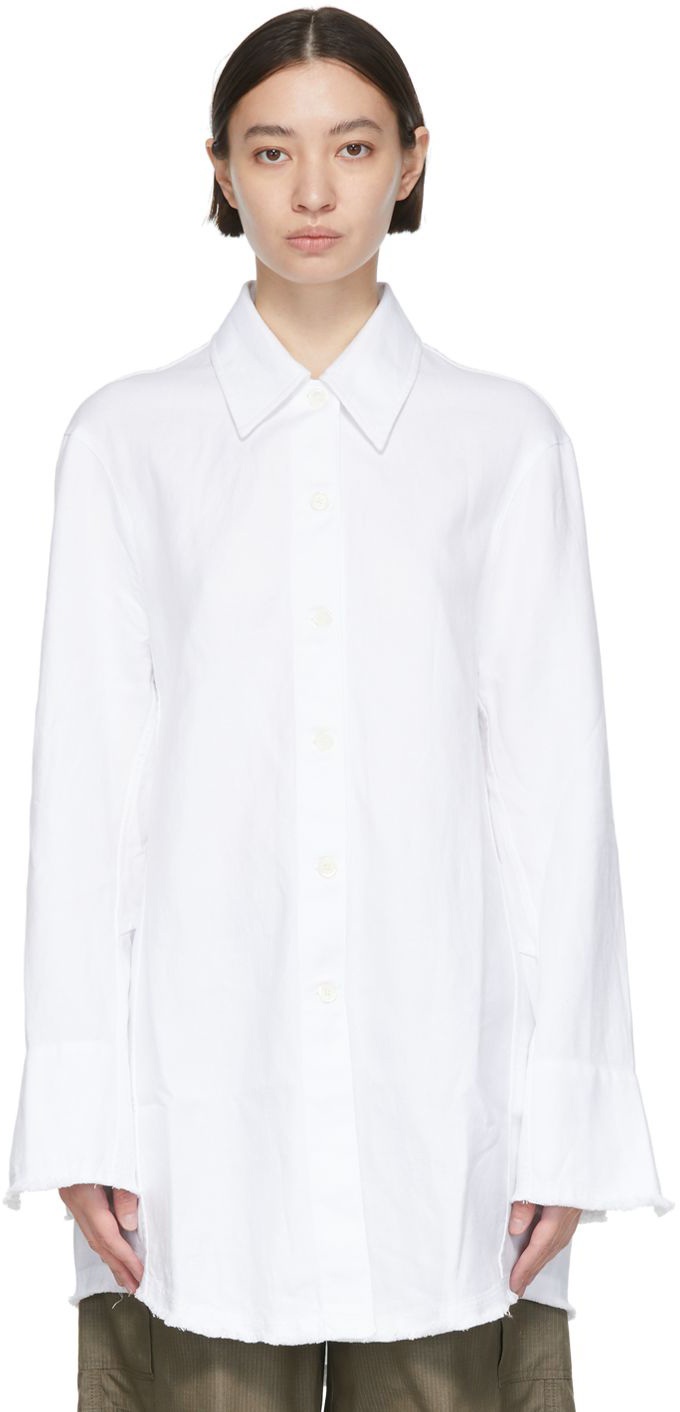 Our Legacy White Big Welding Shirt Our Legacy