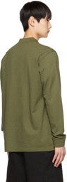 Y-3 Khaki Classic Long Sleeve Polo