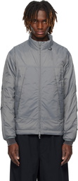 DAIWA PIER39 Gray Tech 2way Field Zip-Off Down Jacket