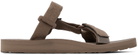 Teva Brown Universal Slides