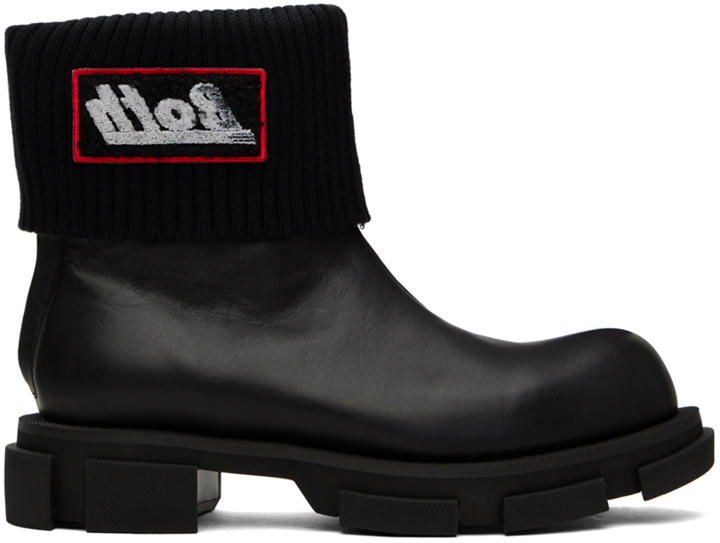 Photo: both Black Gao Mid Chelsea Boots