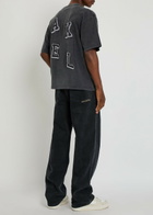 Axel Arigato Typo Summer Logo-appliqué Cotton T-shirt Black
