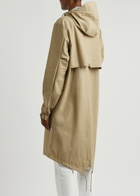 Rains Fishtail Hooded Rubberised Parka Beige