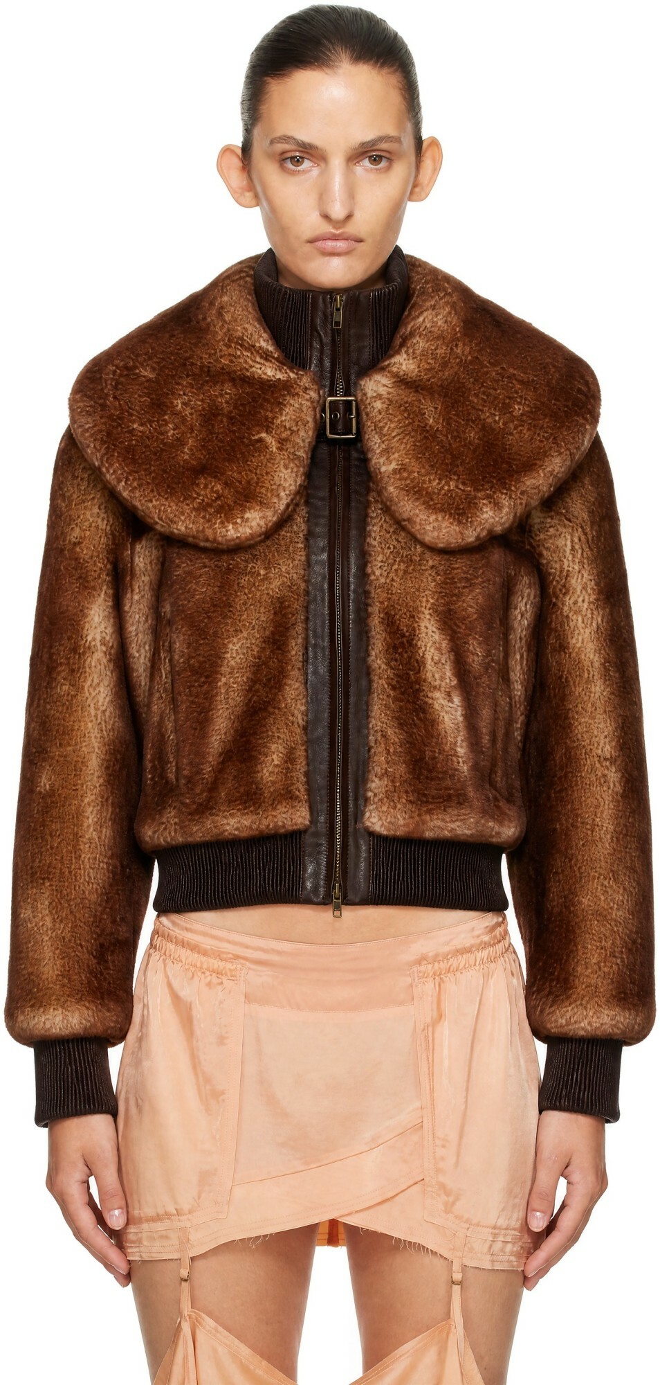 KNWLS Tan Eliza Shearling Jacket
