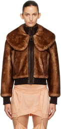 KNWLS Tan Eliza Shearling Jacket