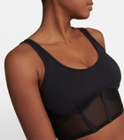 Alo Yoga Airbrush mesh corset tank top