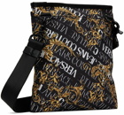 Versace Jeans Couture Black Logo Couture Messenger Bag