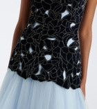 Costarellos Alessi embellished tulle gown