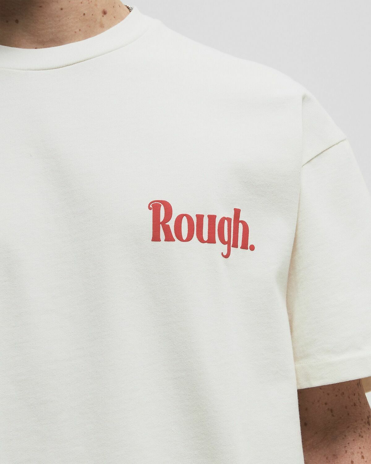 Rough. MONO TEE Beige Mens Shortsleefe