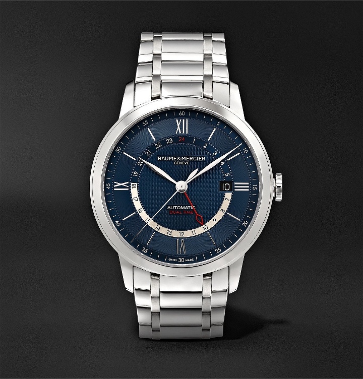 Photo: Baume & Mercier - Classima Automatic 42mm Stainless Steel Watch, Ref. No. M0A10483 - Blue
