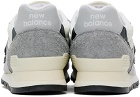 New Balance Gray & Beige Made In USA 996 Sneakers
