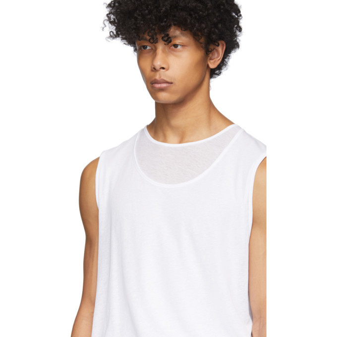 Keenkee White Roll Up Tank Top