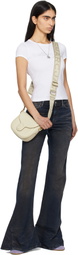 Marc Jacobs White Charm Logo Shrunken T-shirt