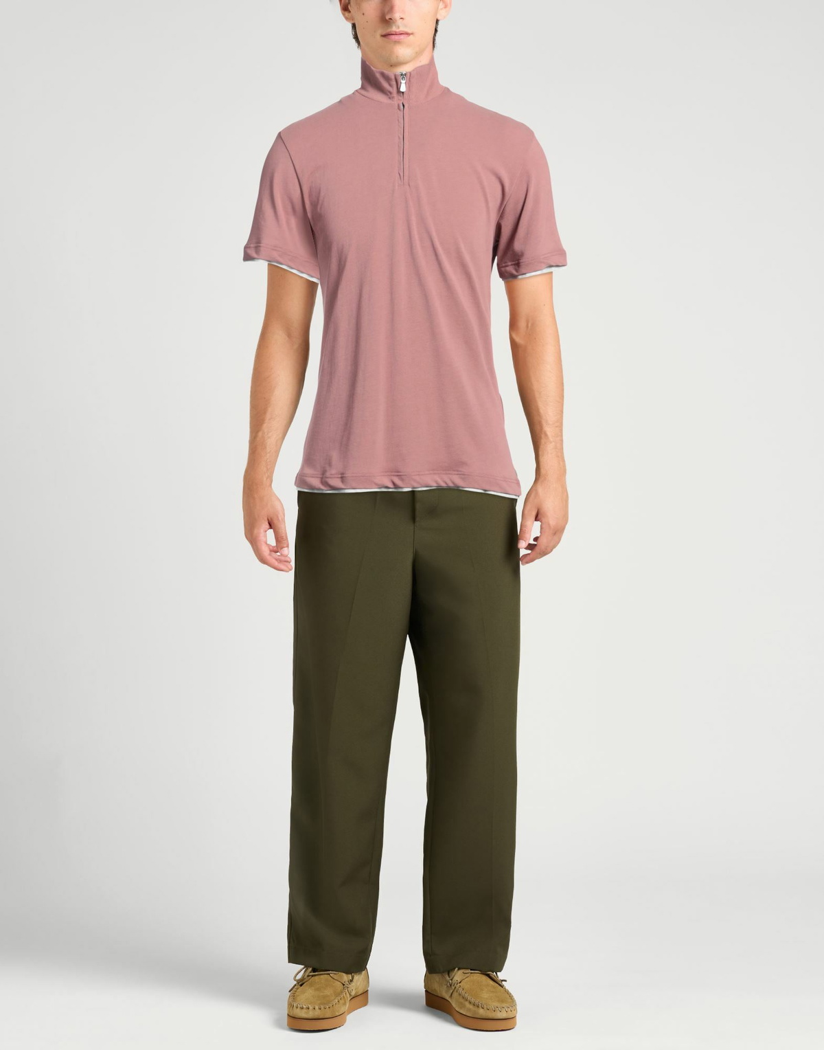 Eleventy Mens Polo shirt Antique rose
