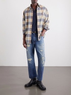 Beams Plus - Straight-Leg Distressed Jeans - Blue