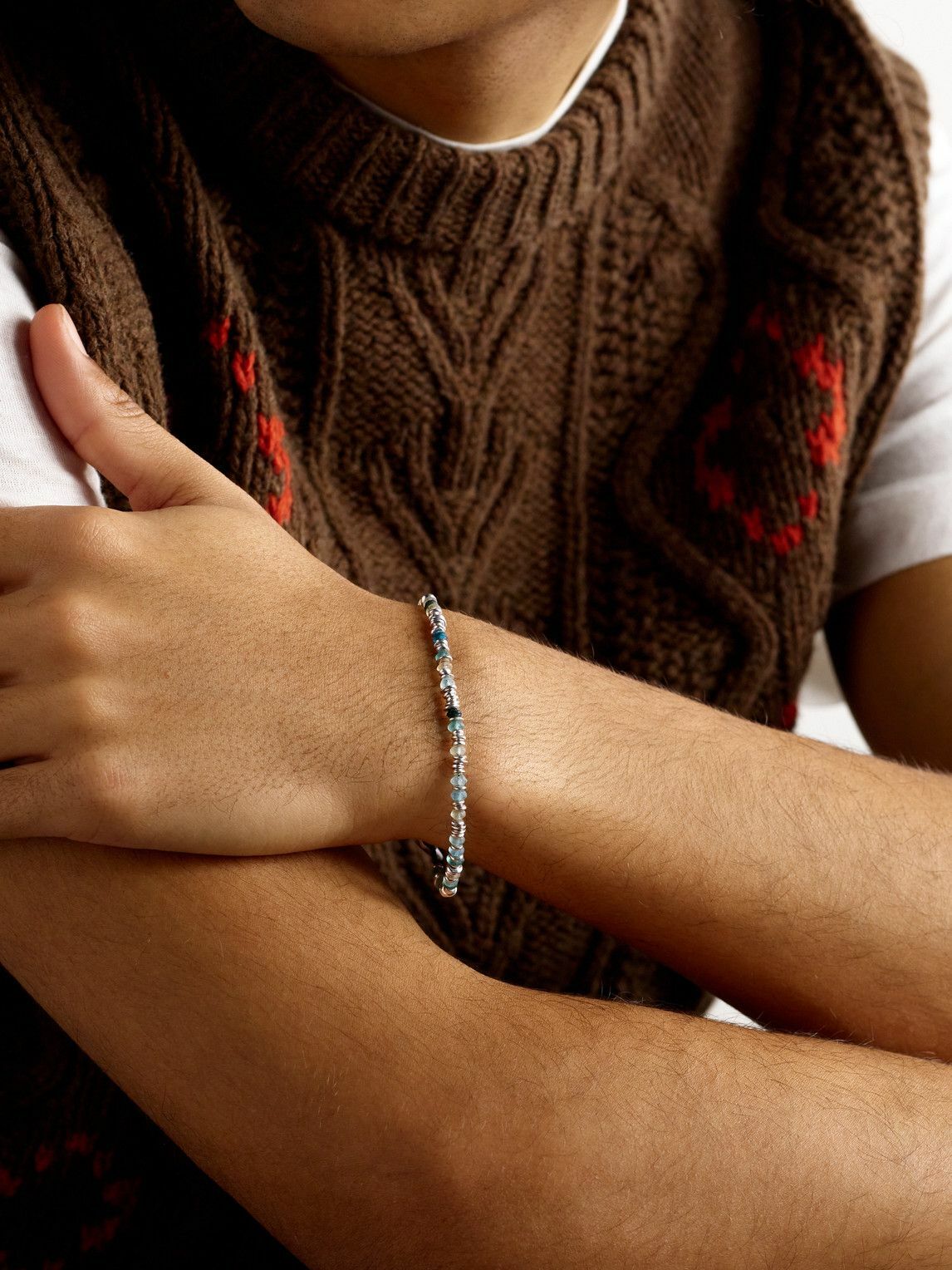 【M.cohen】feather silver bracelet ［おまけ付］ M. Cohen - Cuadro Toggle Sterling Silver Chain Bracelet