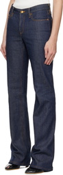 Tory Burch Navy Skinny Leg Jeans