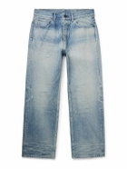 John Elliott - Wyatt Straight-Leg Distressed Jeans - Blue