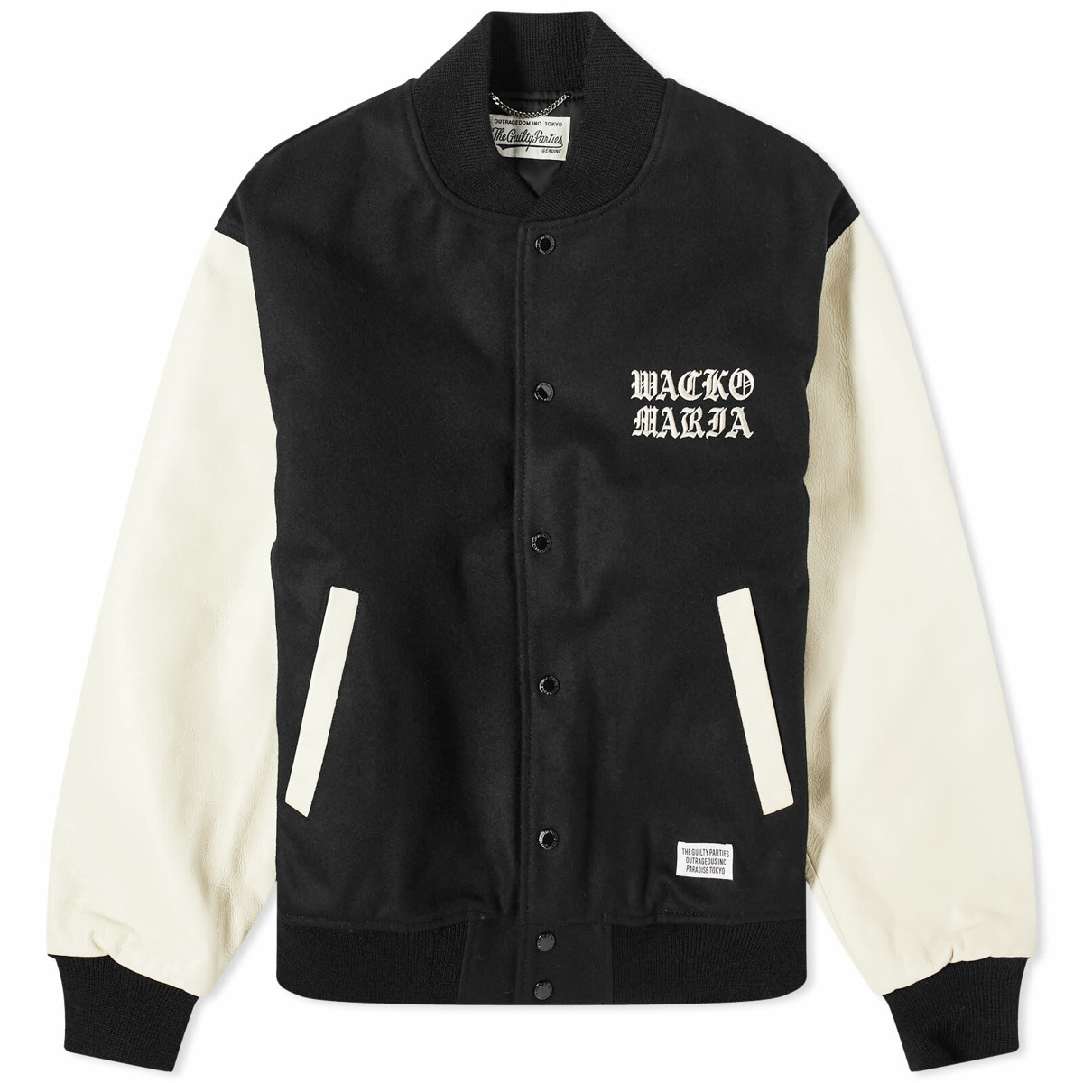 WACKO MARIA Black Leather Jacket Wacko Maria