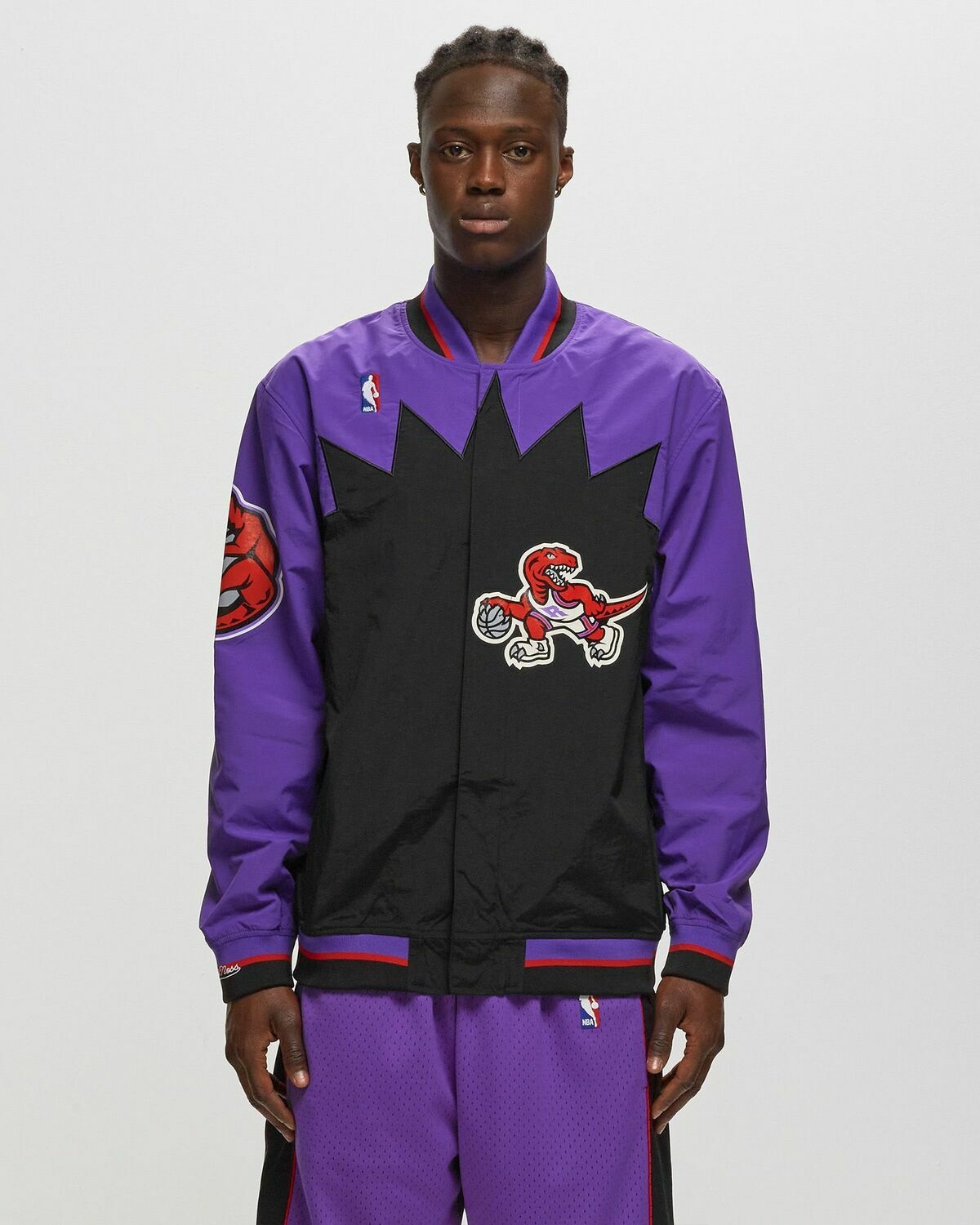 Mitchell & Ness Nba Authentic Warm Up Jacket Toronto Raptors 1995 96 Purple - Mens - Team Jackets/Track Jackets