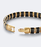 David Yurman Spiritual Beads 18kt gold bracelet with onyx