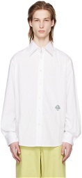 Bode White Monogrammed Shirt