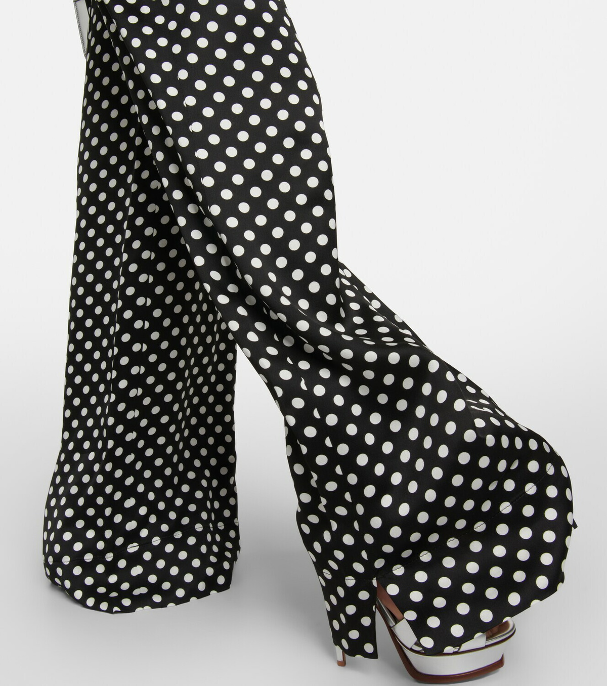 Saint Laurent Polka-dot satin pants Saint Laurent