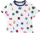 Moncler Enfant Baby White & Navy T-Shirt & Shorts Set